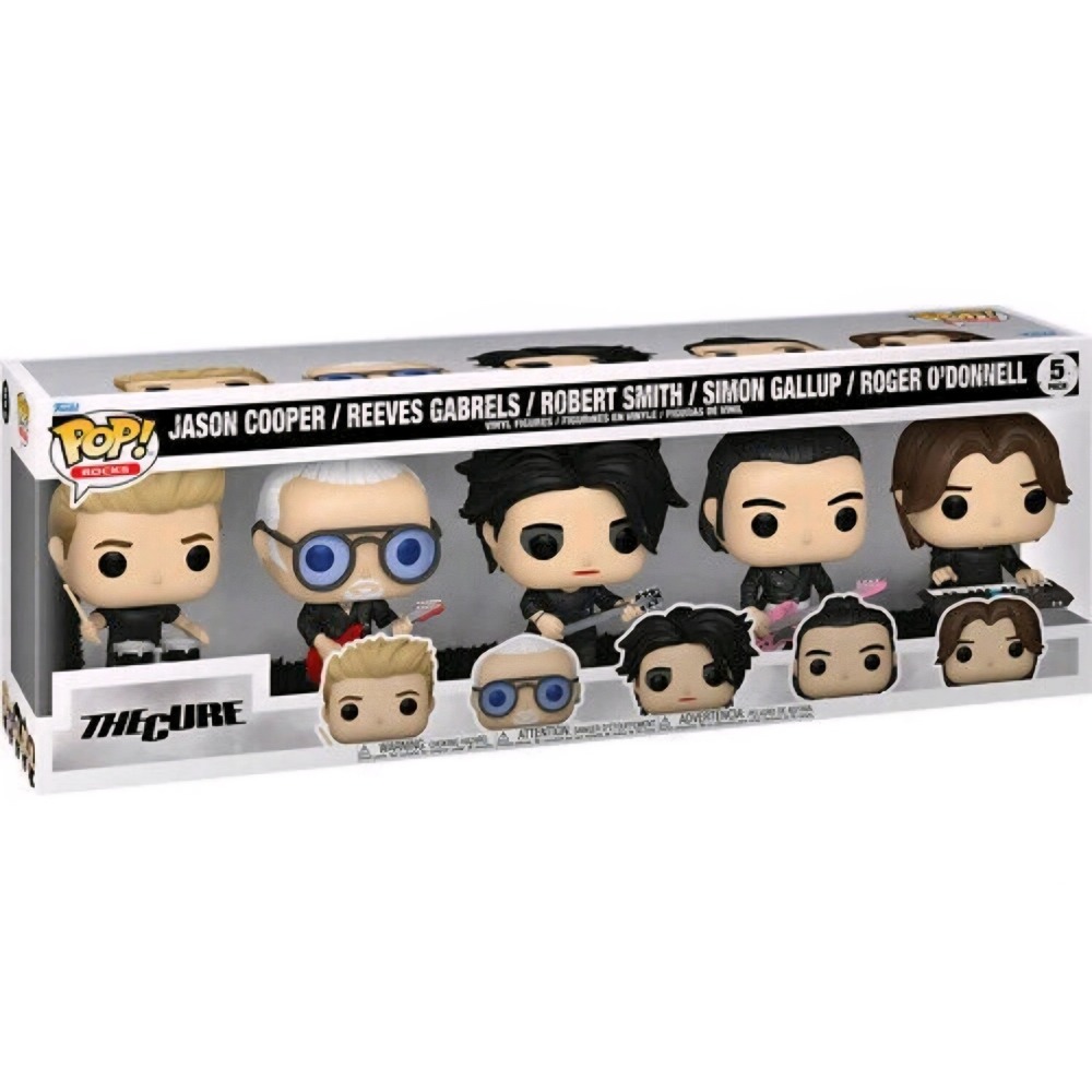 Funko Pop Rocks The‎ Cure 5-Pack Vinyl Figures Robert Smith Simon Gallup New